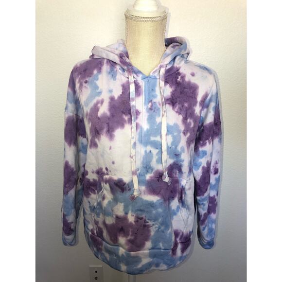 Free People Movement Tie Dye Work It Fleece Lined Drop Shoulder Hoodie -S - Picture 3 of 7